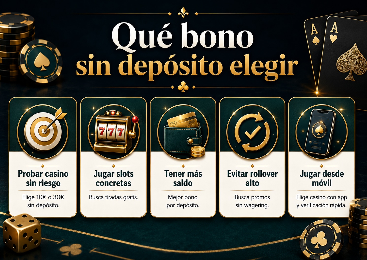 Bonos sin Depósito Casinos Online España 2026