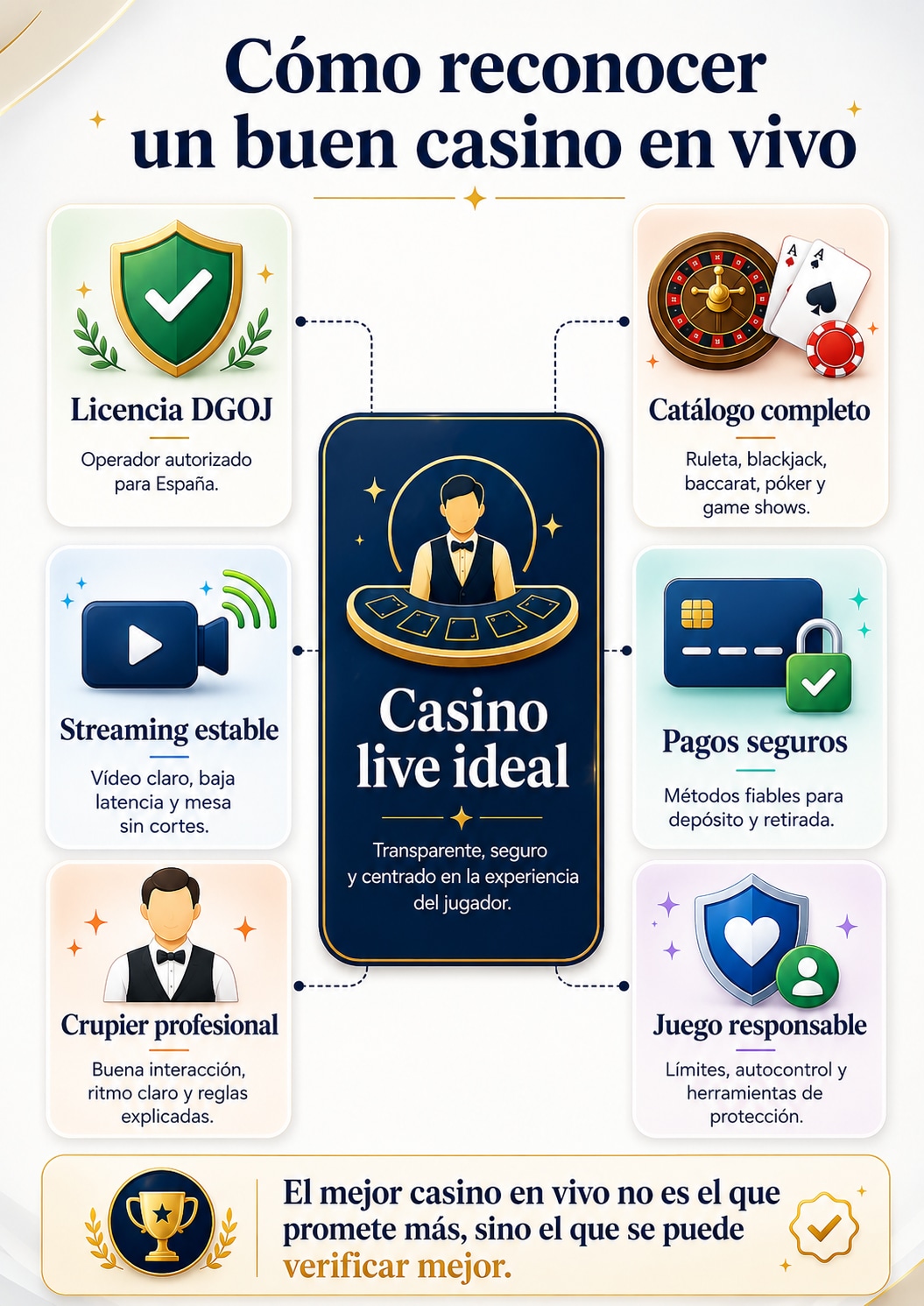 Mejores Casinos en Vivo en España 2026