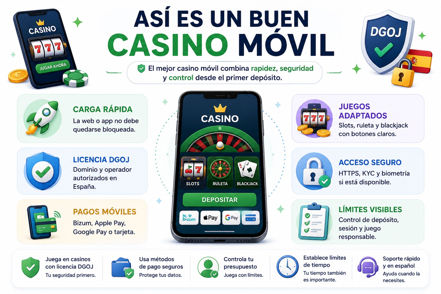 Mejores Casinos Móviles en España 2026 – Apps, Bonos y Pagos