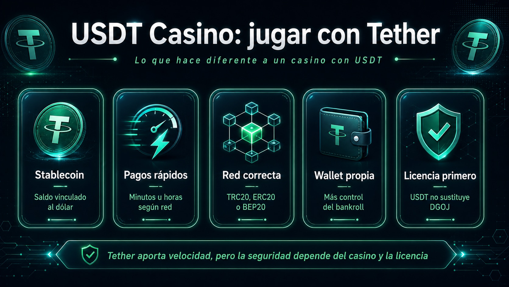 Mejores Criptocasinos con USDT en España 2026