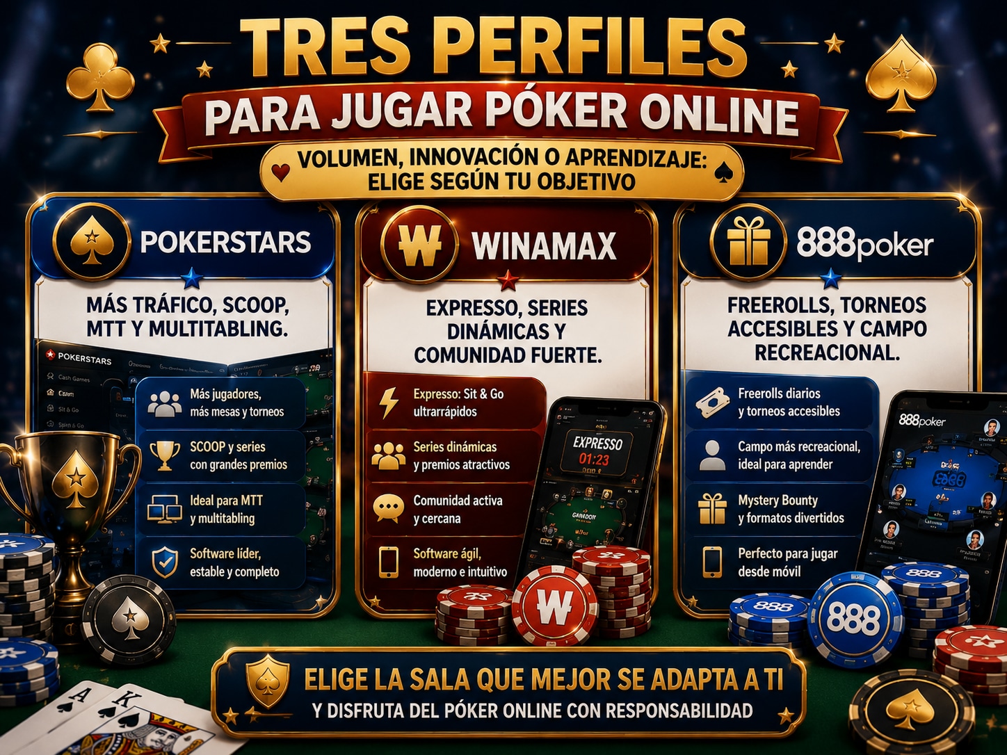 Mejores Salas de Poker Online en España 2026