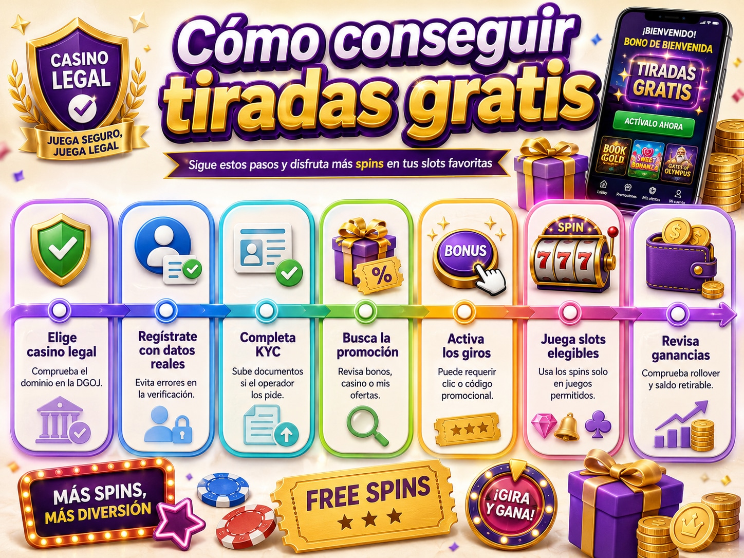 Mejores Tiradas Gratis Casino España Sin Depósito y Legales – septiembre 2026